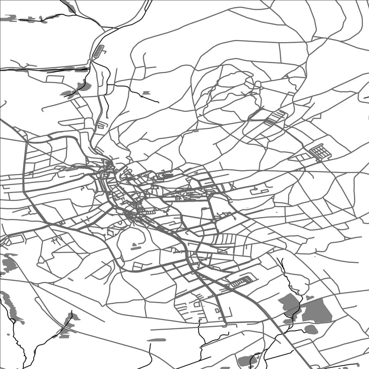 ROAD MAP OF AS, CZECH REPUBLIC BY MAPBAKES