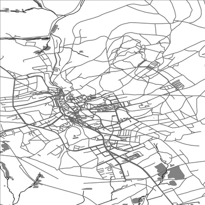 ROAD MAP OF AS, CZECH REPUBLIC BY MAPBAKES