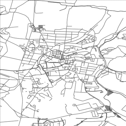 ROAD MAP OF BENESOV, CZECH REPUBLIC BY MAPBAKES