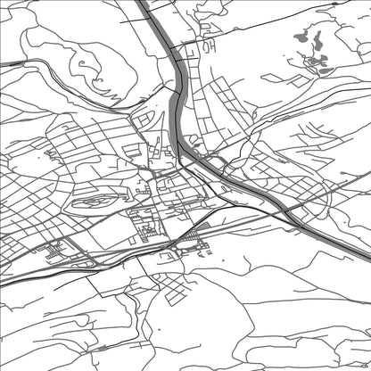 ROAD MAP OF BEROUN, CZECH REPUBLIC BY MAPBAKES