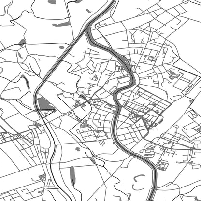 ROAD MAP OF BRECLAV, CZECH REPUBLIC BY MAPBAKES