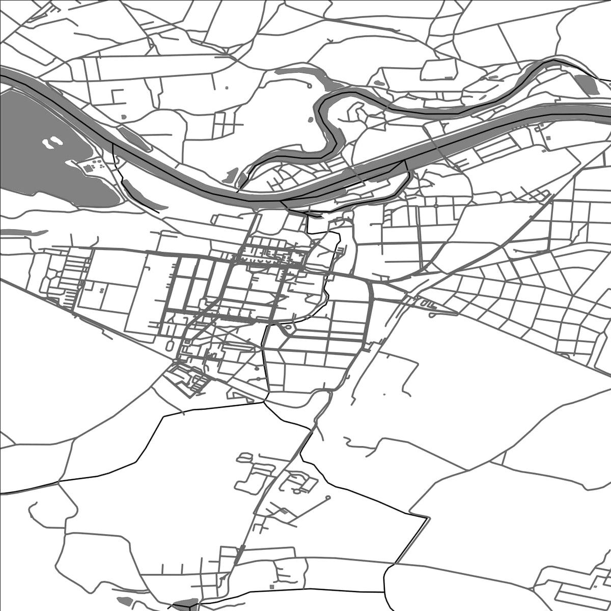 ROAD MAP OF CELAKOVICE, CZECH REPUBLIC BY MAPBAKES