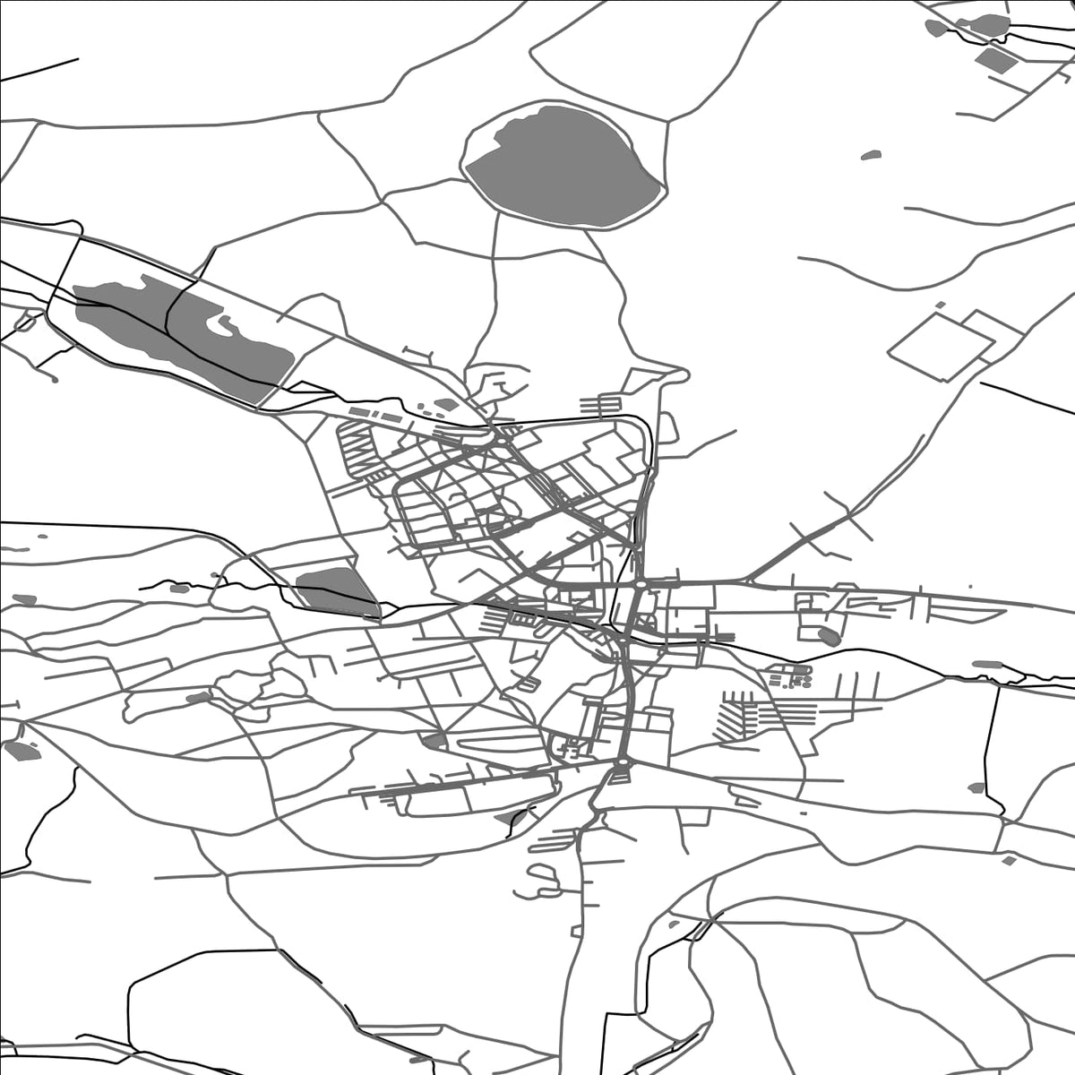 ROAD MAP OF CHODOV, CZECH REPUBLIC BY MAPBAKES
