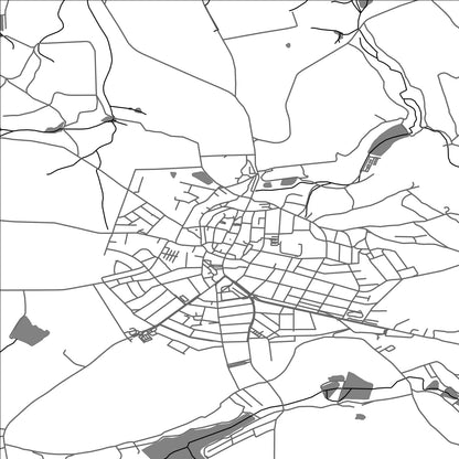 ROAD MAP OF CHOTEBOR, CZECH REPUBLIC BY MAPBAKES