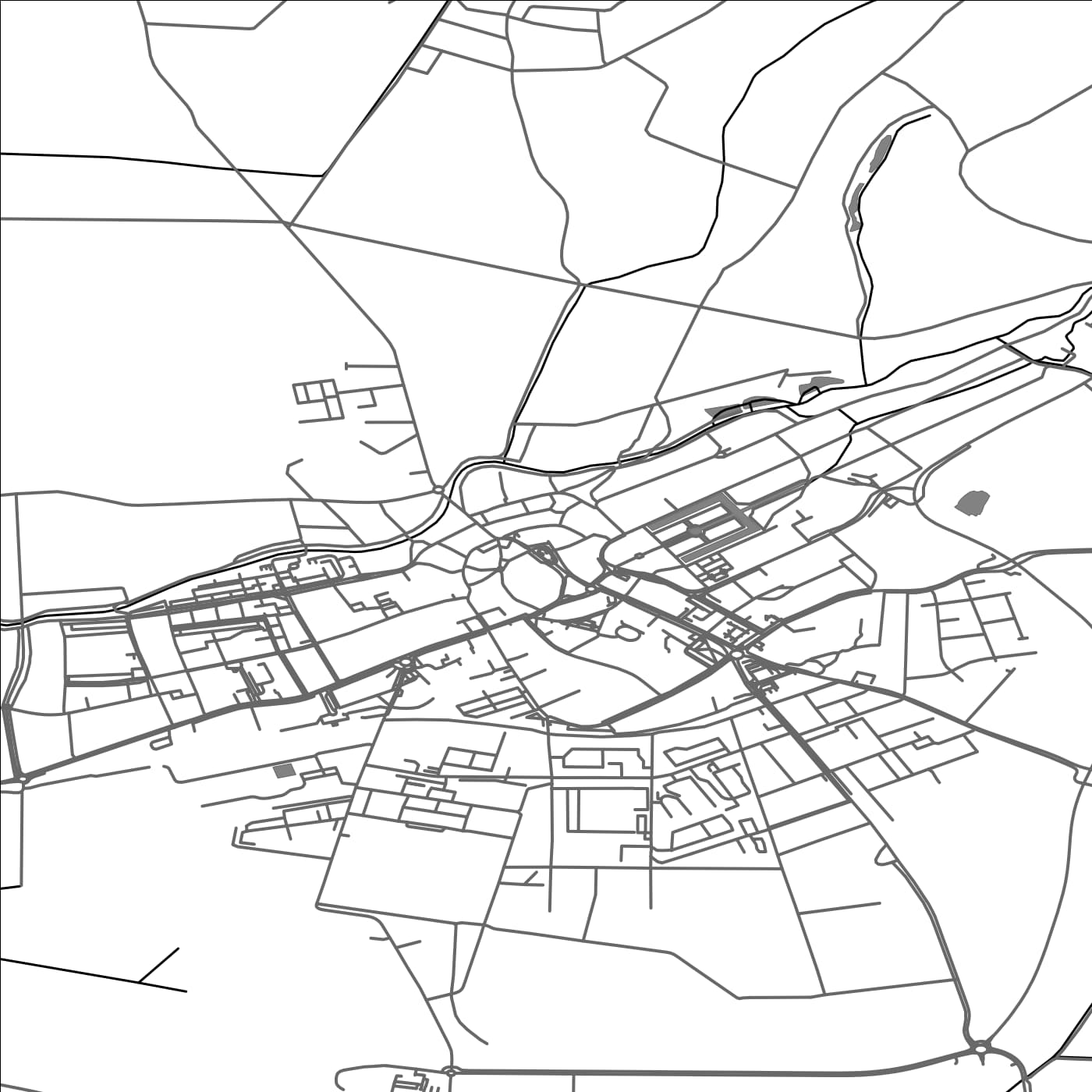 ROAD MAP OF HOLESOV, CZECH REPUBLIC BY MAPBAKES