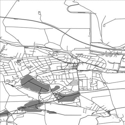 ROAD MAP OF HOSTIVICE, CZECH REPUBLIC BY MAPBAKES