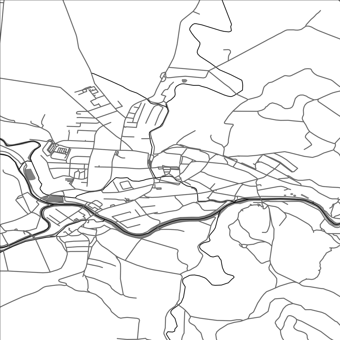 ROAD MAP OF IVANCICE, CZECH REPUBLIC BY MAPBAKES