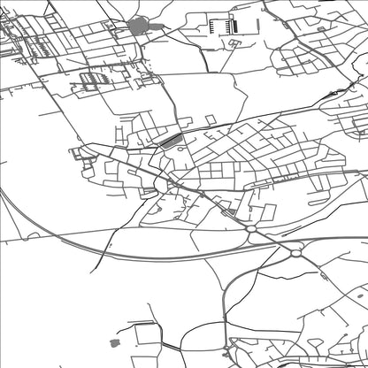 ROAD MAP OF JESENICE, CZECH REPUBLIC BY MAPBAKES