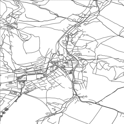 ROAD MAP OF JESENIK, CZECH REPUBLIC BY MAPBAKES