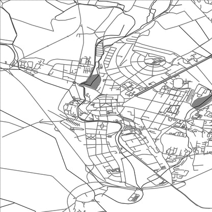 ROAD MAP OF JICIN, CZECH REPUBLIC BY MAPBAKES