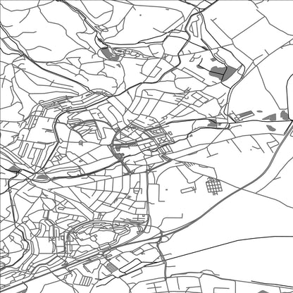 ROAD MAP OF JIRKOV, CZECH REPUBLIC BY MAPBAKES