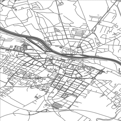 ROAD MAP OF KOLIN, CZECH REPUBLIC BY MAPBAKES