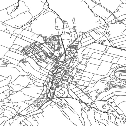 ROAD MAP OF KOPRIVNICE, CZECH REPUBLIC BY MAPBAKES