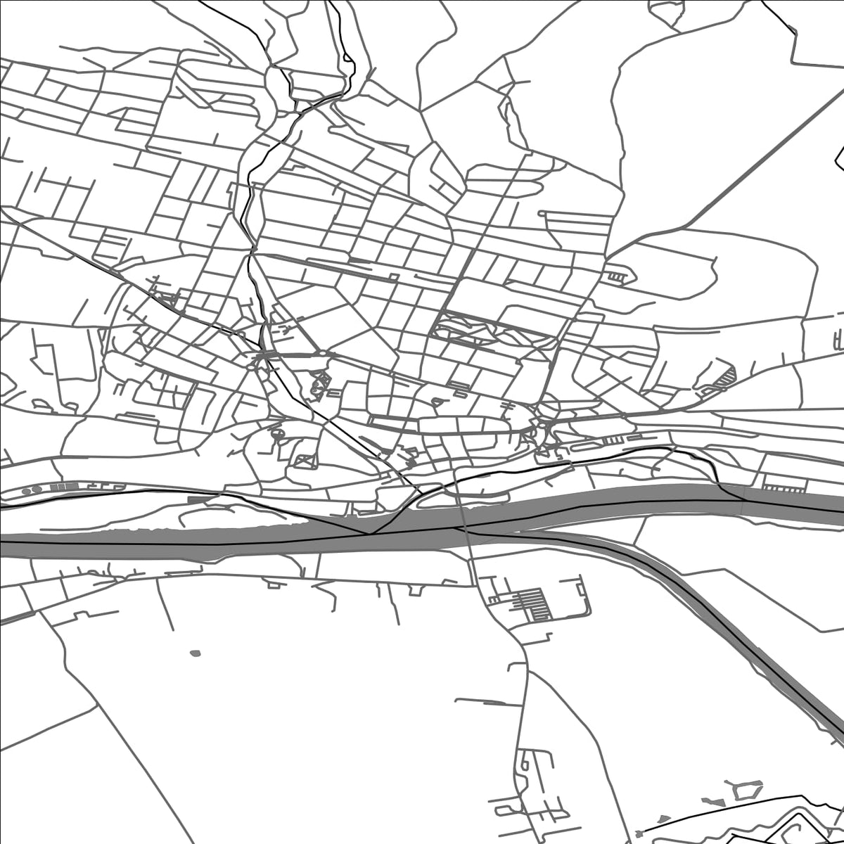 ROAD MAP OF LITOMERICE, CZECH REPUBLIC BY MAPBAKES