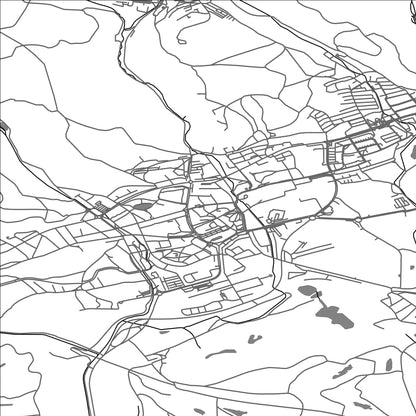 ROAD MAP OF LITVINOV, CZECH REPUBLIC BY MAPBAKES