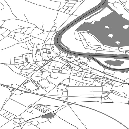 ROAD MAP OF LOVOSICE, CZECH REPUBLIC BY MAPBAKES