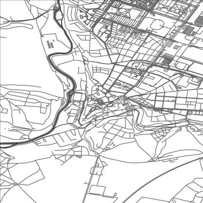 ROAD MAP OF MLADA BOLESLAV, CZECH REPUBLIC BY MAPBAKES