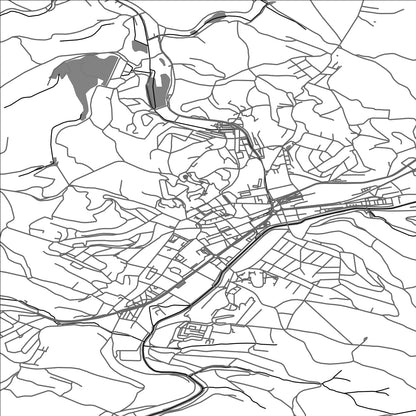 ROAD MAP OF NACHOD, CZECH REPUBLIC BY MAPBAKES