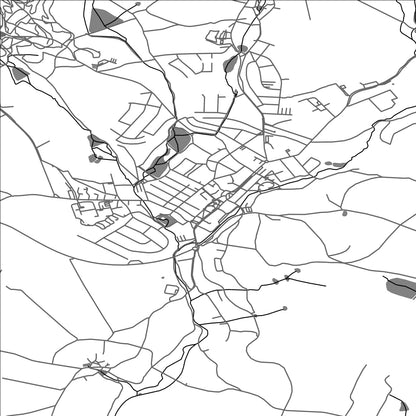 ROAD MAP OF NOVE MESTO NA MORAVE, CZECH REPUBLIC BY MAPBAKES