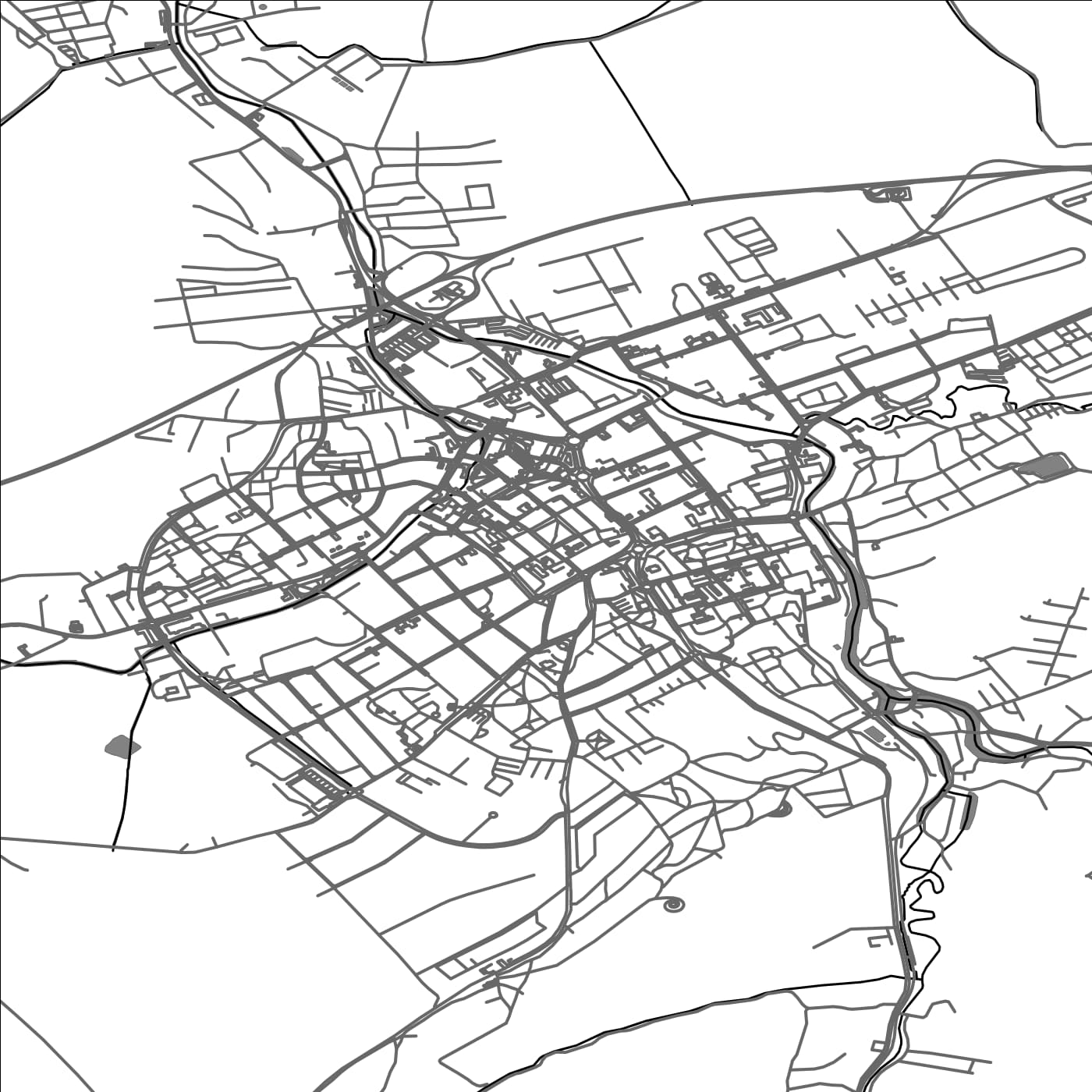 ROAD MAP OF NOVY JICIN, CZECH REPUBLIC BY MAPBAKES