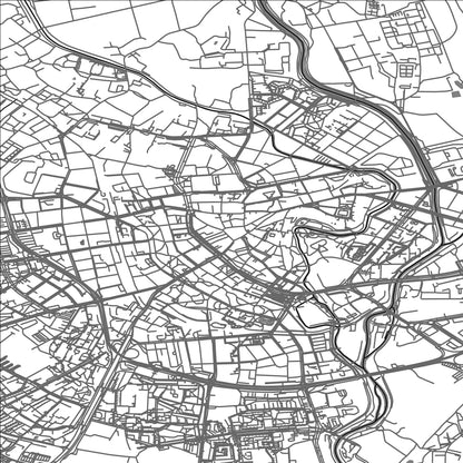 ROAD MAP OF OLOMOUC, CZECH REPUBLIC BY MAPBAKES