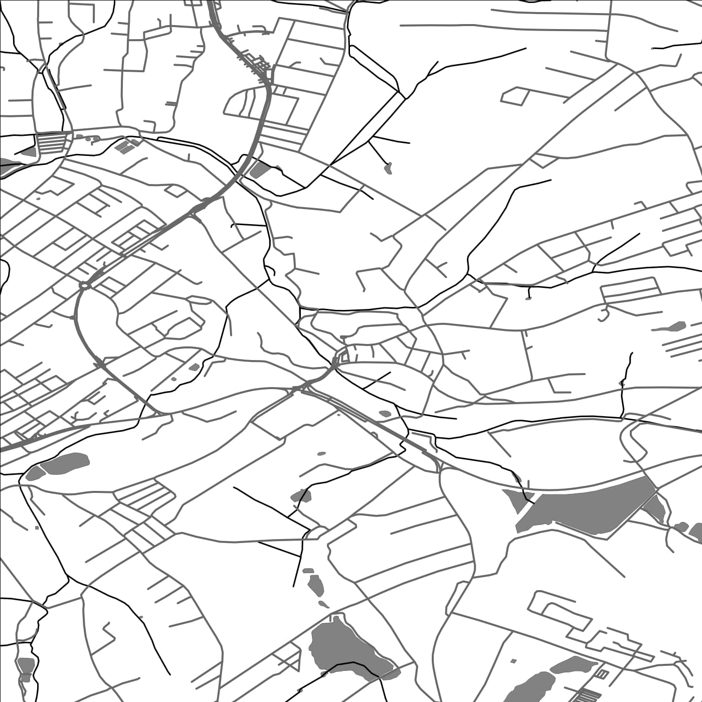 ROAD MAP OF ORLOVA, CZECH REPUBLIC BY MAPBAKES