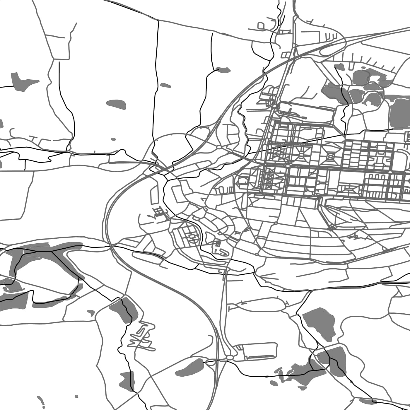 ROAD MAP OF OSTROV, CZECH REPUBLIC BY MAPBAKES