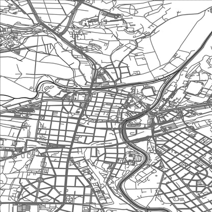 ROAD MAP OF PLZEN, CZECH REPUBLIC BY MAPBAKES