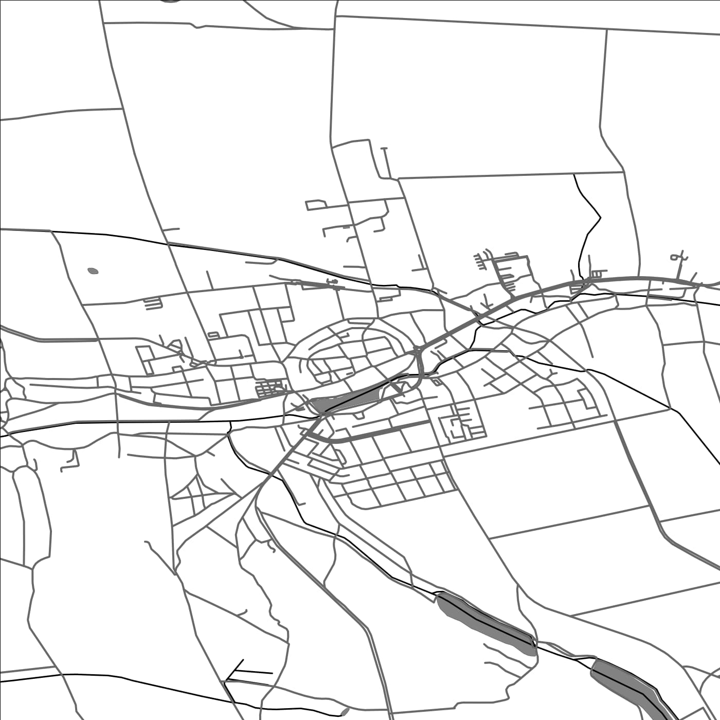 ROAD MAP OF POLICKA, CZECH REPUBLIC BY MAPBAKES