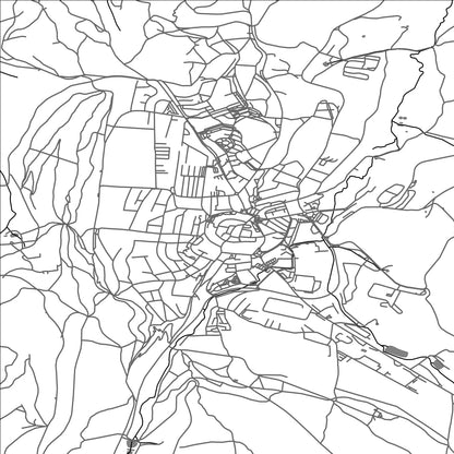 ROAD MAP OF PRACHATICE, CZECH REPUBLIC BY MAPBAKES