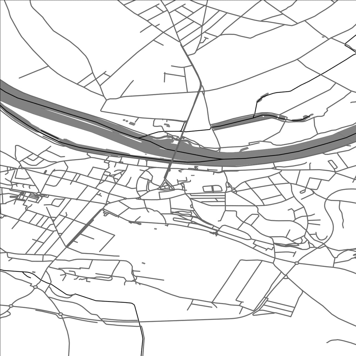 ROAD MAP OF ROUDNICE NAD LABEM, CZECH REPUBLIC BY MAPBAKES