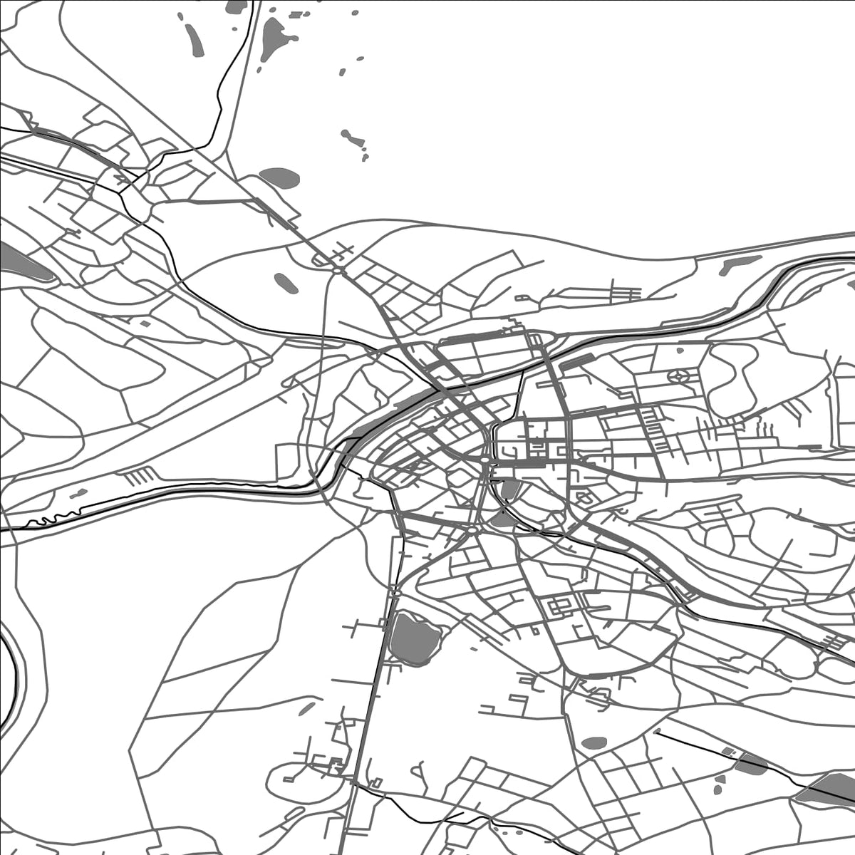 ROAD MAP OF SOKOLOV, CZECH REPUBLIC BY MAPBAKES