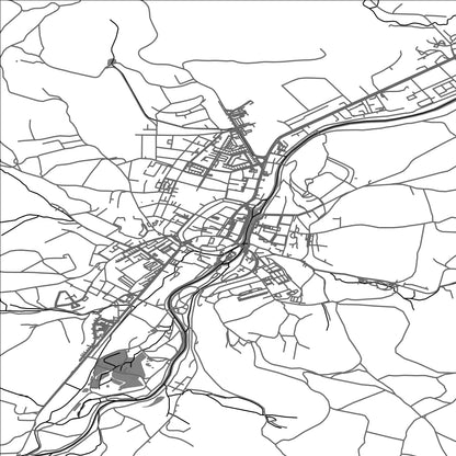 ROAD MAP OF SUSICE, CZECH REPUBLIC BY MAPBAKES