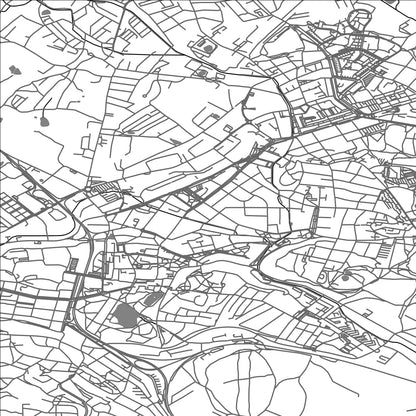 ROAD MAP OF TEPLICE, CZECH REPUBLIC BY MAPBAKES
