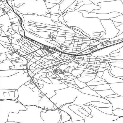 ROAD MAP OF TRUTNOV, CZECH REPUBLIC BY MAPBAKES