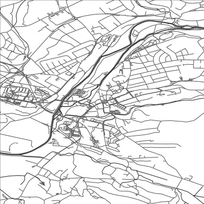 ROAD MAP OF TURNOV, CZECH REPUBLIC BY MAPBAKES