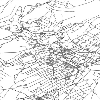 ROAD MAP OF VARNSDORF, CZECH REPUBLIC BY MAPBAKES