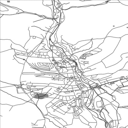 ROAD MAP OF VRCHLABI, CZECH REPUBLIC BY MAPBAKES