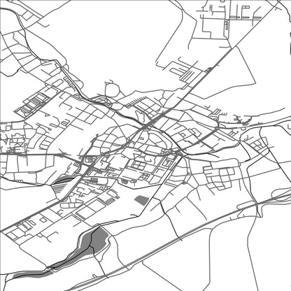 ROAD MAP OF VYSKOV, CZECH REPUBLIC BY MAPBAKES