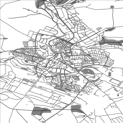 ROAD MAP OF ZD'AR NAD SAZAVOU, CZECH REPUBLIC BY MAPBAKES