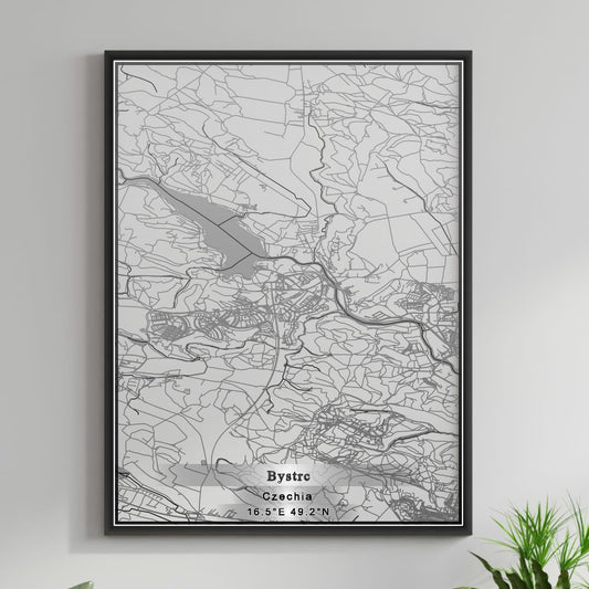 ROAD MAP OF BYSTRC, CZECH REPUBLIC BY MAPBAKES