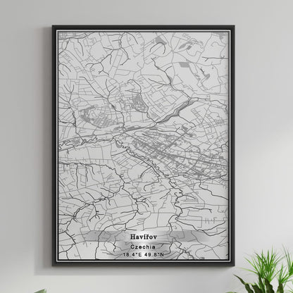 ROAD MAP OF HAVIROV, CZECH REPUBLIC BY MAPBAKES