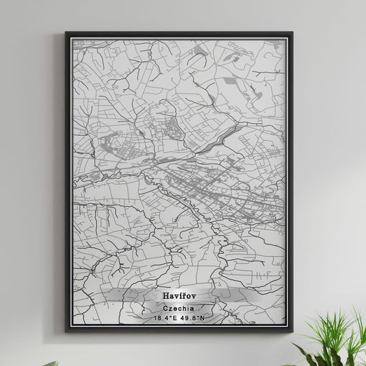ROAD MAP OF HAVIROV, CZECH REPUBLIC BY MAPBAKES