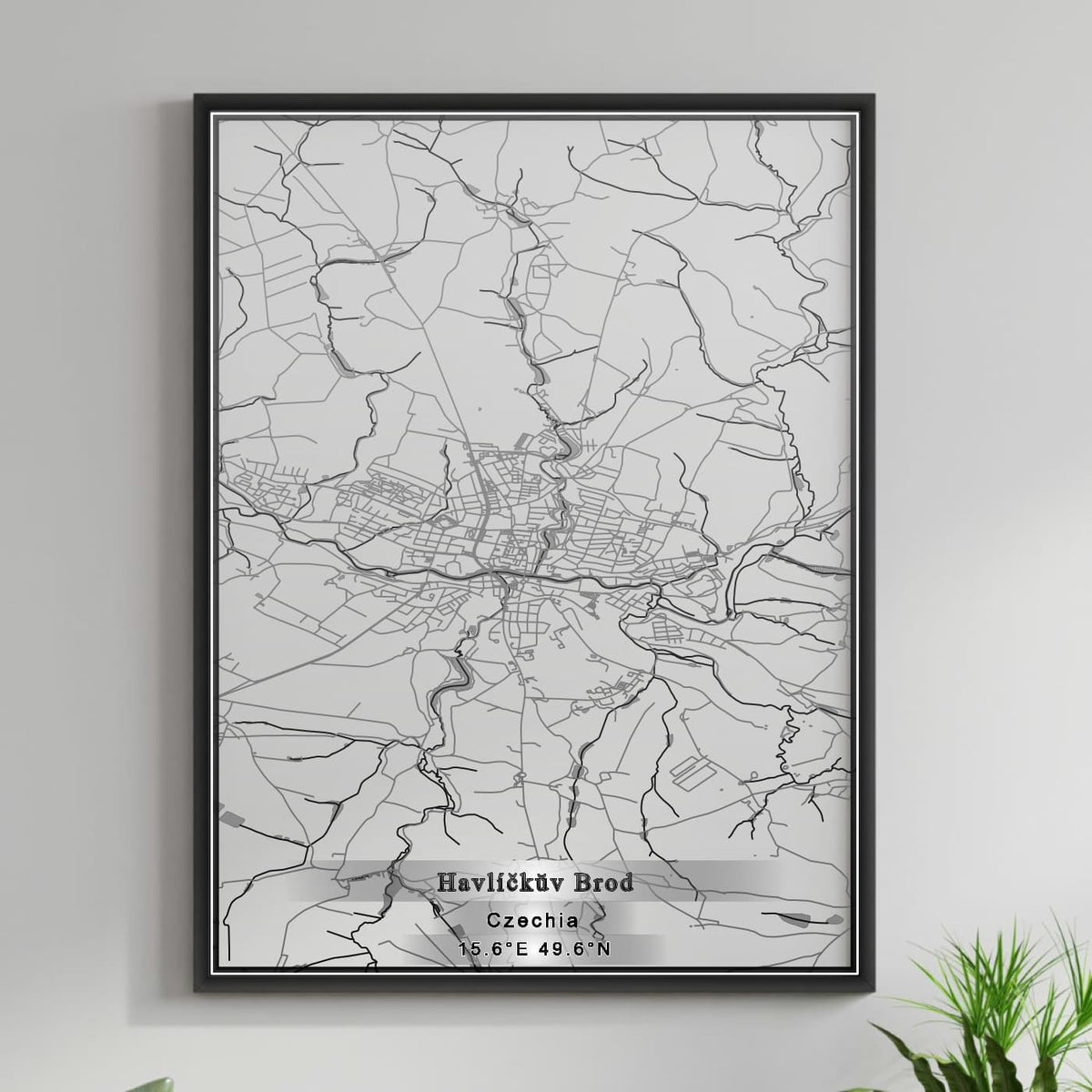 ROAD MAP OF HAVLICKUV BROD, CZECH REPUBLIC BY MAPBAKES