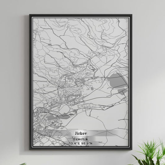 ROAD MAP OF JIRKOV, CZECH REPUBLIC BY MAPBAKES