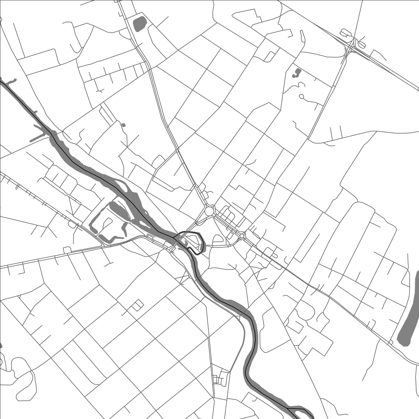 ROAD MAP OF POLTSAMAA, ESTONIA BY MAPBAKES