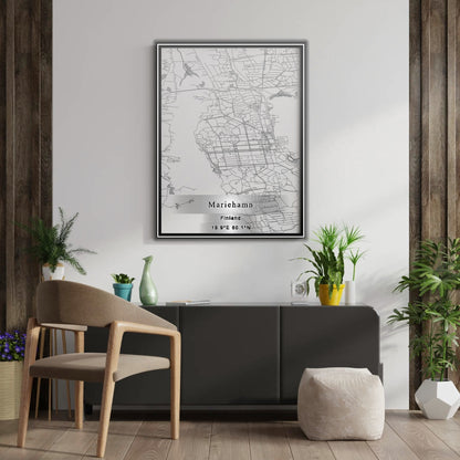 ROAD MAP OF MARIEHAMN, FINLAND BY MAPBAKES