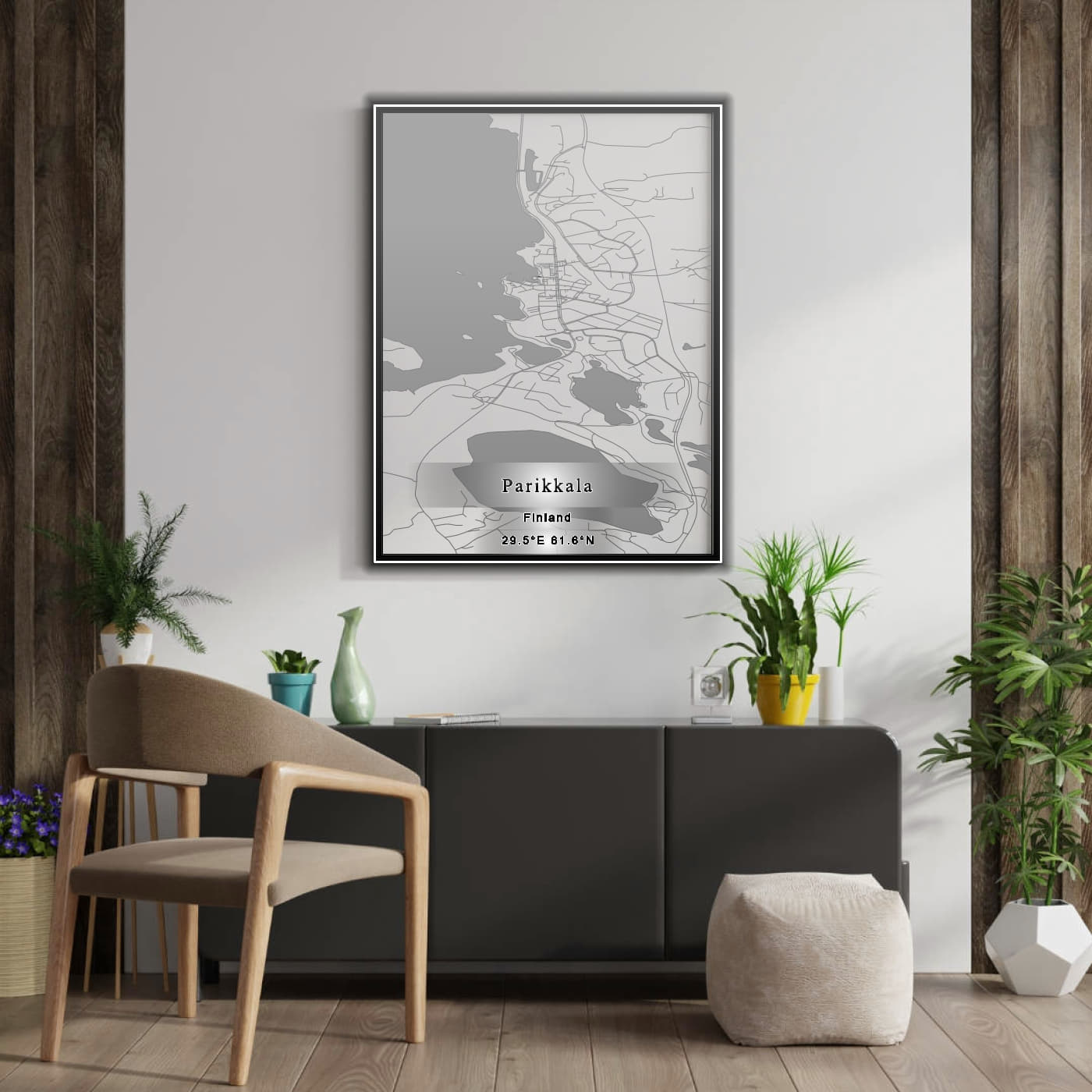 ROAD MAP OF PARIKKALA, FINLAND BY MAPBAKES