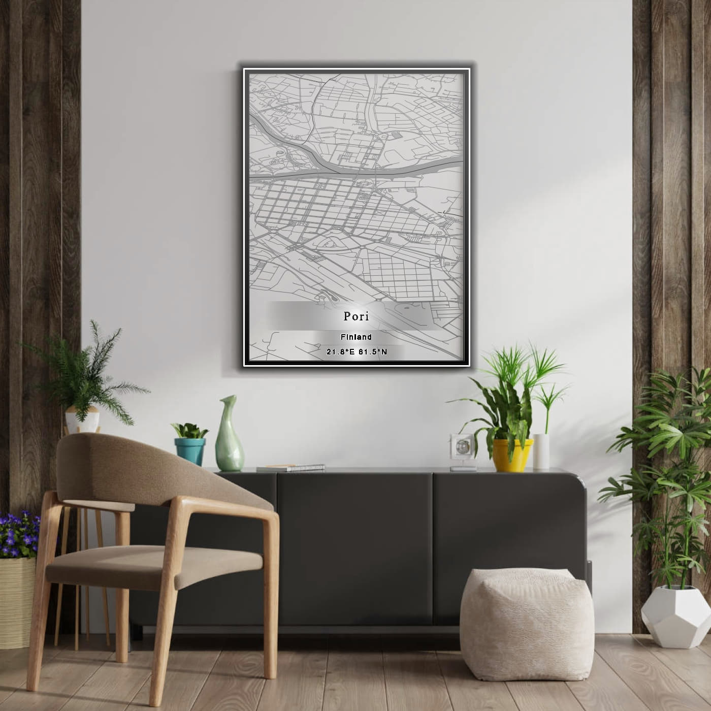 ROAD MAP OF PORI, FINLAND BY MAPBAKES