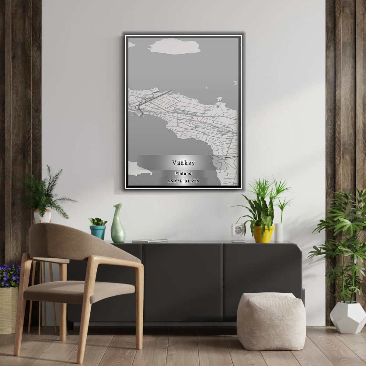 ROAD MAP OF VÄÄKSY, FINLAND BY MAPBAKES